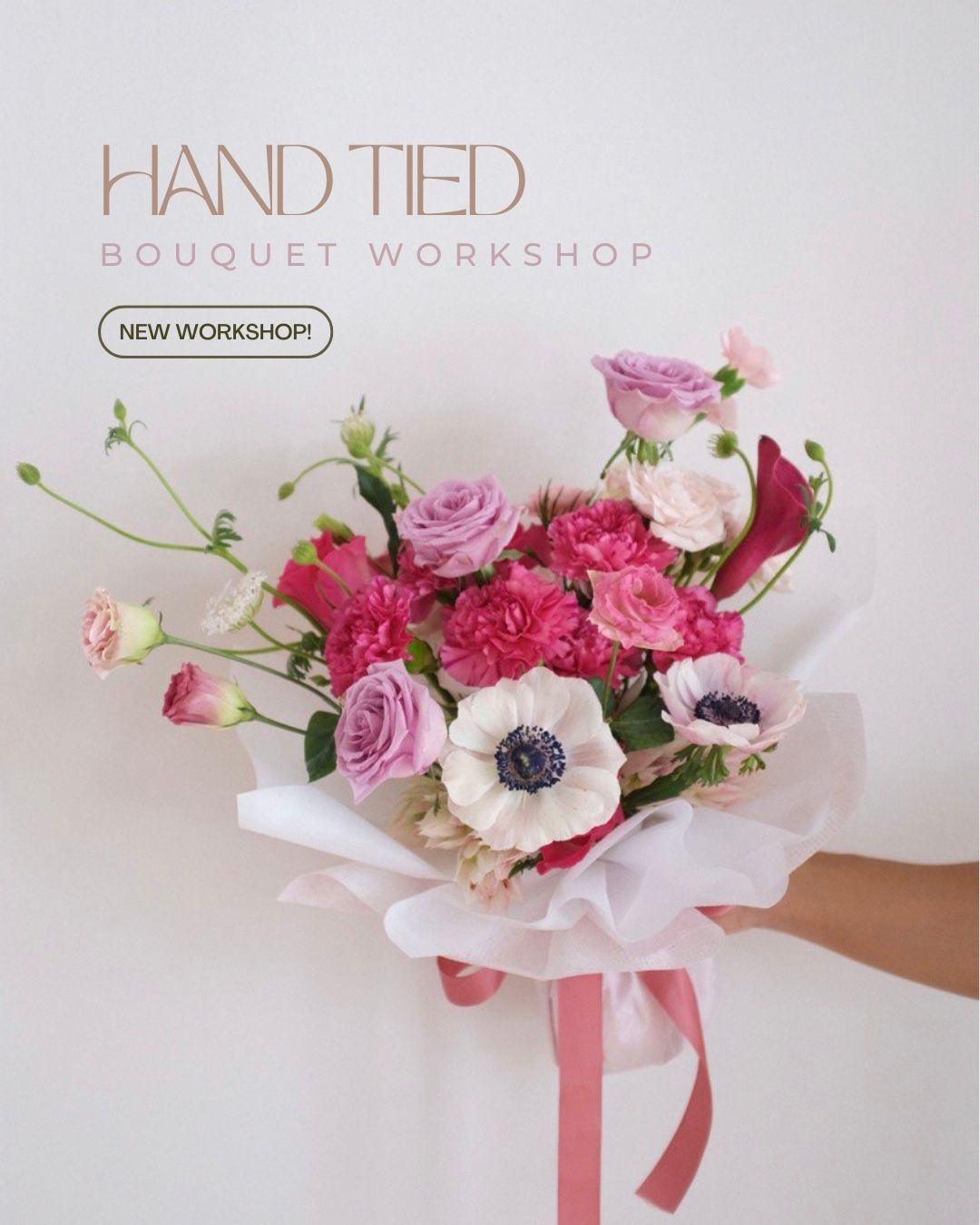 <Workshop> 19 Nov Handtied bouquet workshop