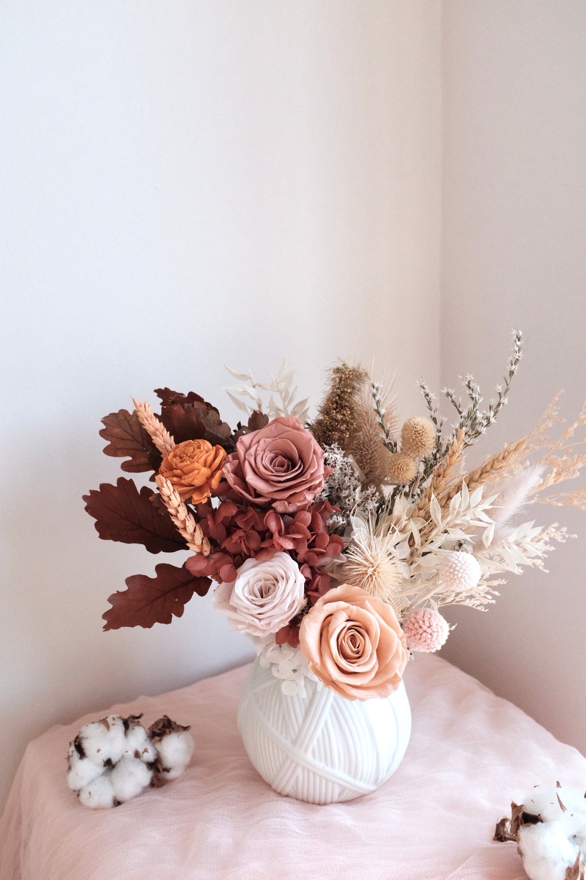 Preserved Flower Jar | Autumn sunset
