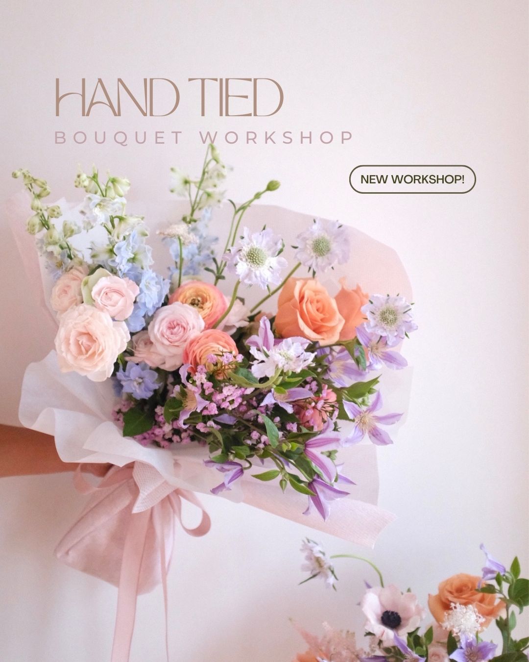 <Workshop> 19 Nov Handtied bouquet workshop